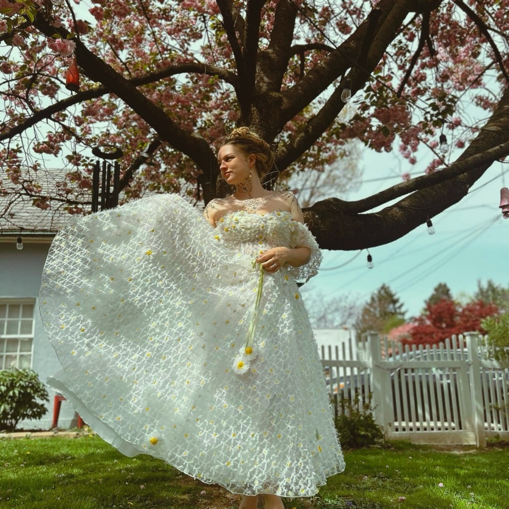 Teuta Matoshi Daisy Lattice Dress - Picture 3 of 6